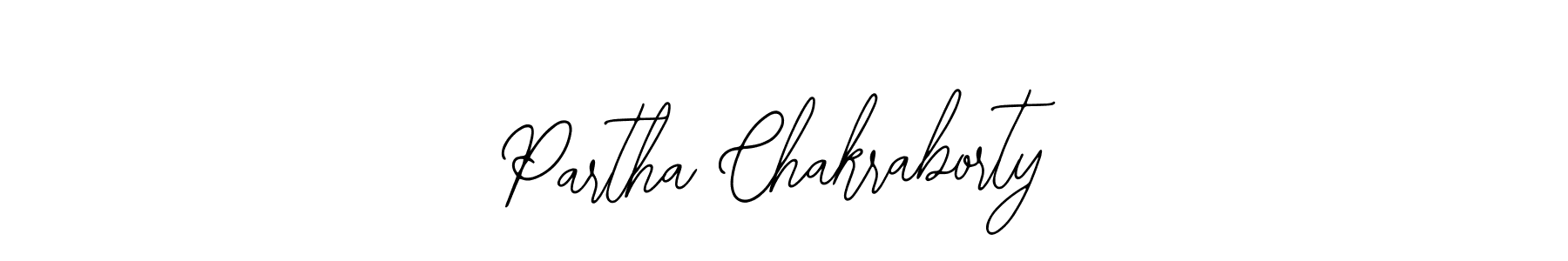 How to make Partha Chakraborty name signature. Use Bearetta-2O07w style for creating short signs online. This is the latest handwritten sign. Partha Chakraborty signature style 12 images and pictures png