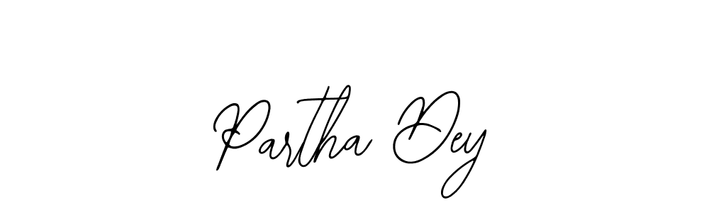 You should practise on your own different ways (Bearetta-2O07w) to write your name (Partha Dey) in signature. don't let someone else do it for you. Partha Dey signature style 12 images and pictures png