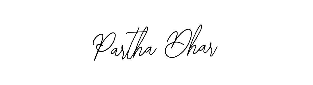 The best way (Bearetta-2O07w) to make a short signature is to pick only two or three words in your name. The name Partha Dhar include a total of six letters. For converting this name. Partha Dhar signature style 12 images and pictures png