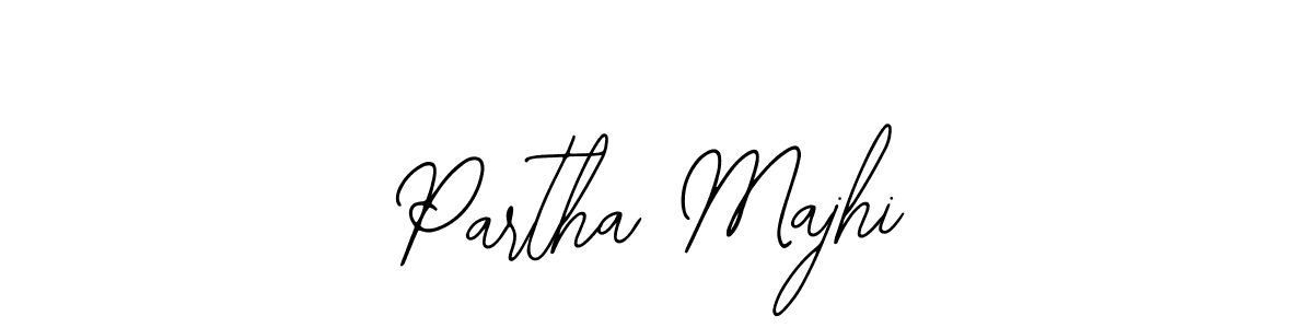 Use a signature maker to create a handwritten signature online. With this signature software, you can design (Bearetta-2O07w) your own signature for name Partha Majhi. Partha Majhi signature style 12 images and pictures png