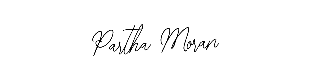Bearetta-2O07w is a professional signature style that is perfect for those who want to add a touch of class to their signature. It is also a great choice for those who want to make their signature more unique. Get Partha Moran name to fancy signature for free. Partha Moran signature style 12 images and pictures png
