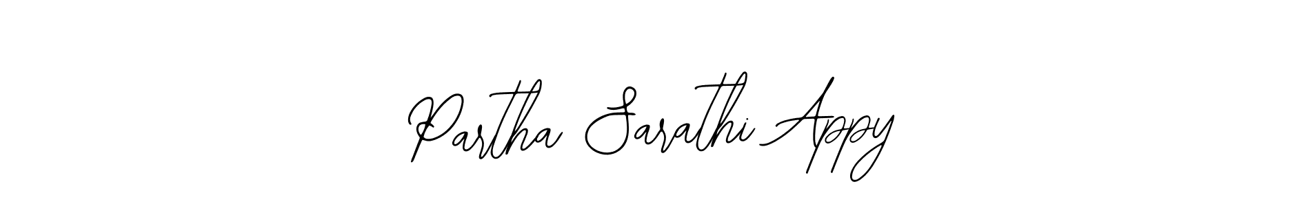 How to make Partha Sarathi Appy signature? Bearetta-2O07w is a professional autograph style. Create handwritten signature for Partha Sarathi Appy name. Partha Sarathi Appy signature style 12 images and pictures png