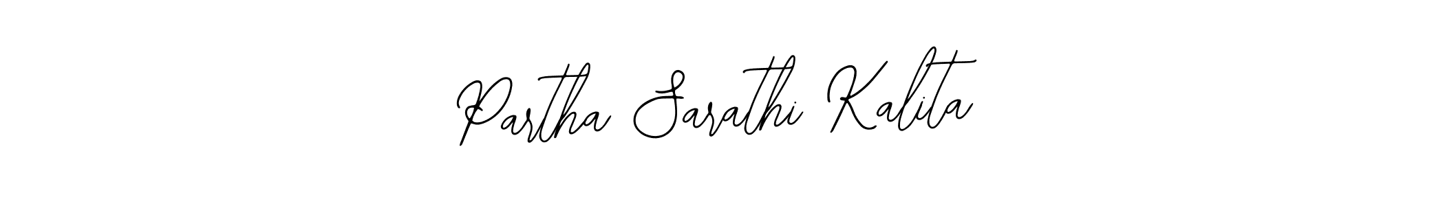 How to make Partha Sarathi Kalita name signature. Use Bearetta-2O07w style for creating short signs online. This is the latest handwritten sign. Partha Sarathi Kalita signature style 12 images and pictures png