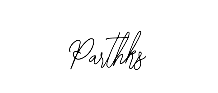 Use a signature maker to create a handwritten signature online. With this signature software, you can design (Bearetta-2O07w) your own signature for name Parthks. Parthks signature style 12 images and pictures png