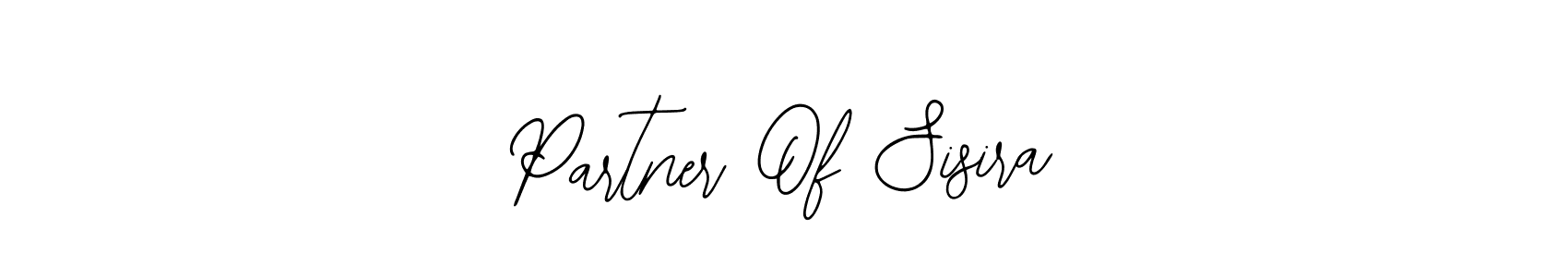 How to make Partner Of Sisira name signature. Use Bearetta-2O07w style for creating short signs online. This is the latest handwritten sign. Partner Of Sisira signature style 12 images and pictures png
