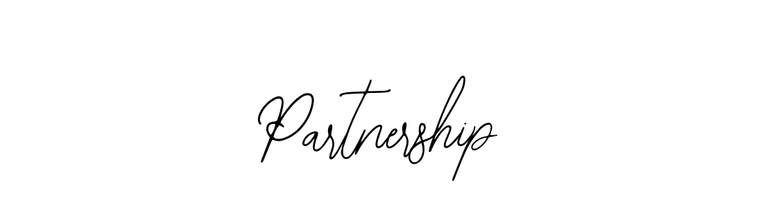 You should practise on your own different ways (Bearetta-2O07w) to write your name (Partnership) in signature. don't let someone else do it for you. Partnership signature style 12 images and pictures png