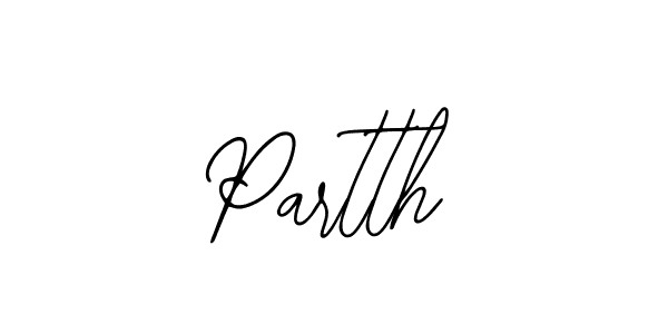 How to make Partth name signature. Use Bearetta-2O07w style for creating short signs online. This is the latest handwritten sign. Partth signature style 12 images and pictures png