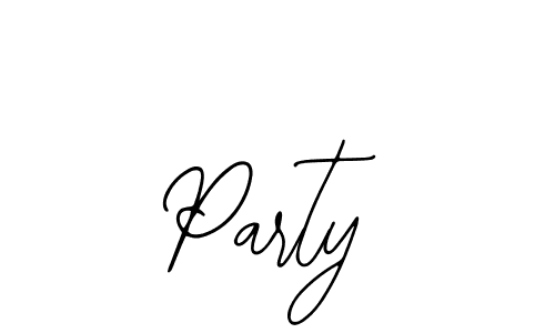 You should practise on your own different ways (Bearetta-2O07w) to write your name (Party) in signature. don't let someone else do it for you. Party signature style 12 images and pictures png