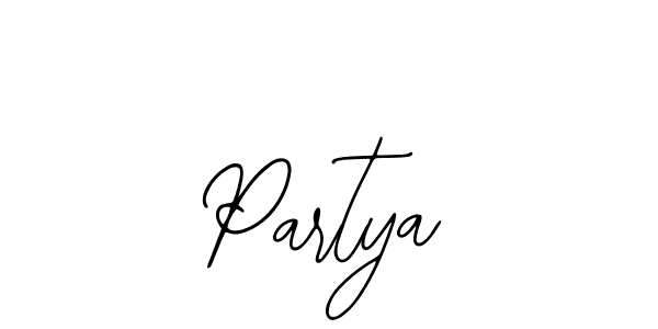 You should practise on your own different ways (Bearetta-2O07w) to write your name (Partya) in signature. don't let someone else do it for you. Partya signature style 12 images and pictures png