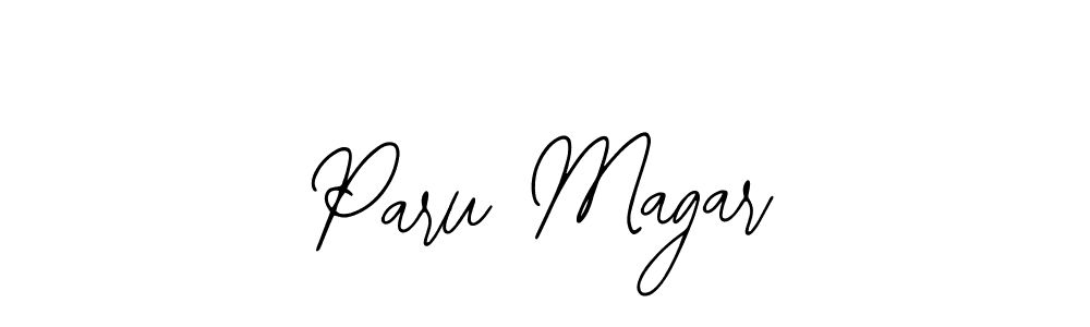 Design your own signature with our free online signature maker. With this signature software, you can create a handwritten (Bearetta-2O07w) signature for name Paru Magar. Paru Magar signature style 12 images and pictures png