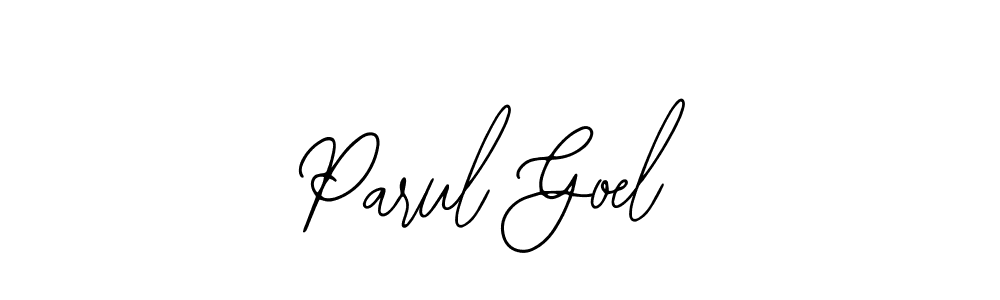 Create a beautiful signature design for name Parul Goel. With this signature (Bearetta-2O07w) fonts, you can make a handwritten signature for free. Parul Goel signature style 12 images and pictures png