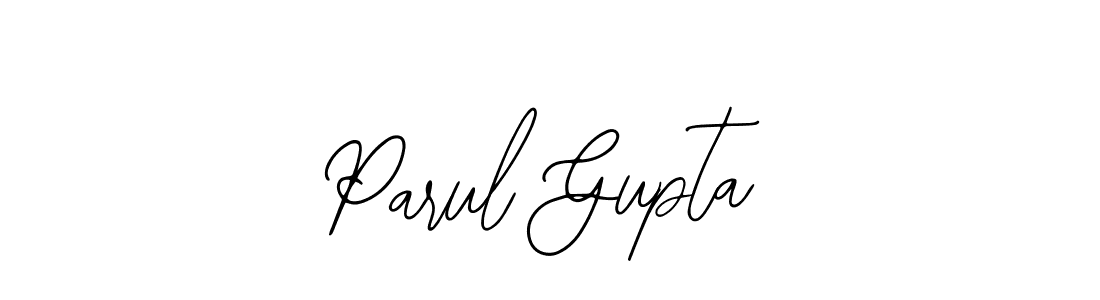 You should practise on your own different ways (Bearetta-2O07w) to write your name (Parul Gupta) in signature. don't let someone else do it for you. Parul Gupta signature style 12 images and pictures png