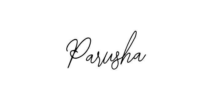 Design your own signature with our free online signature maker. With this signature software, you can create a handwritten (Bearetta-2O07w) signature for name Parusha. Parusha signature style 12 images and pictures png