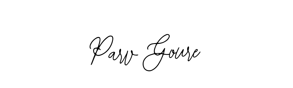 Also You can easily find your signature by using the search form. We will create Parv Goure name handwritten signature images for you free of cost using Bearetta-2O07w sign style. Parv Goure signature style 12 images and pictures png