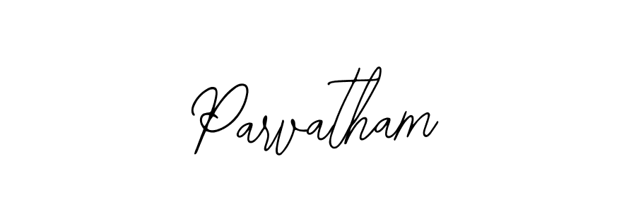 Create a beautiful signature design for name Parvatham. With this signature (Bearetta-2O07w) fonts, you can make a handwritten signature for free. Parvatham signature style 12 images and pictures png