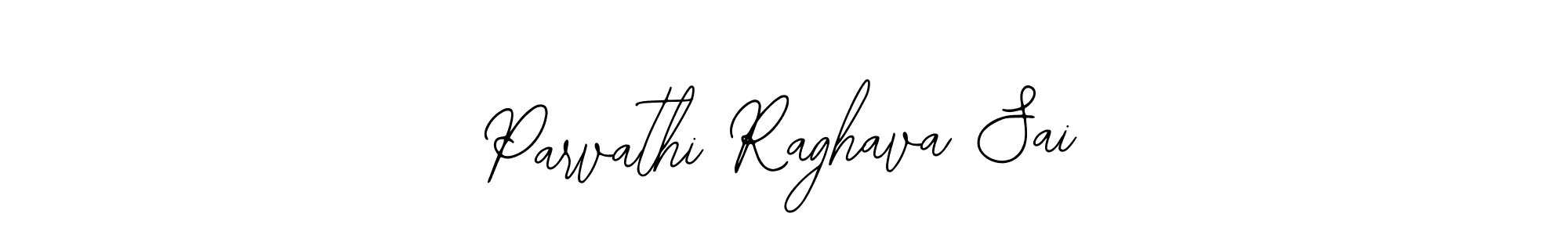 The best way (Bearetta-2O07w) to make a short signature is to pick only two or three words in your name. The name Parvathi Raghava Sai include a total of six letters. For converting this name. Parvathi Raghava Sai signature style 12 images and pictures png