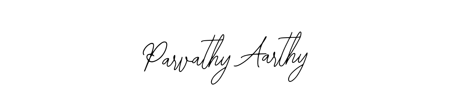 Make a short Parvathy Aarthy signature style. Manage your documents anywhere anytime using Bearetta-2O07w. Create and add eSignatures, submit forms, share and send files easily. Parvathy Aarthy signature style 12 images and pictures png