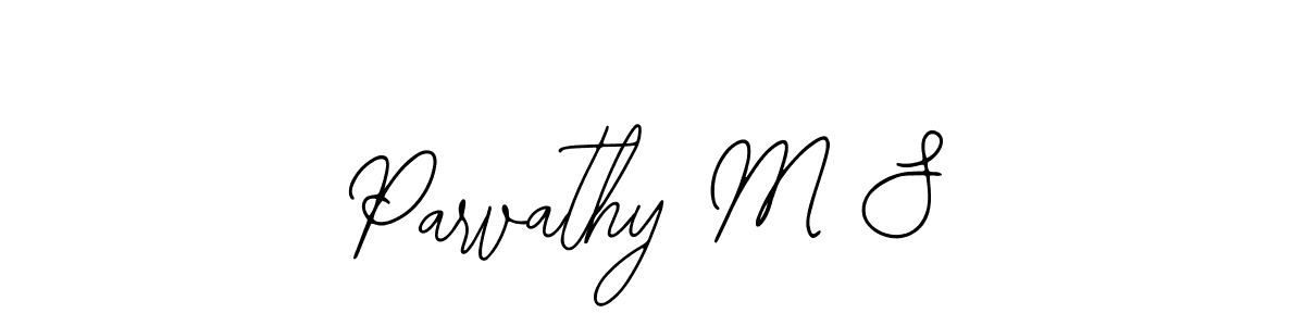 Create a beautiful signature design for name Parvathy M S. With this signature (Bearetta-2O07w) fonts, you can make a handwritten signature for free. Parvathy M S signature style 12 images and pictures png