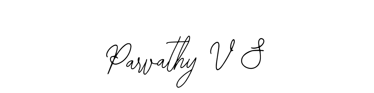 Make a beautiful signature design for name Parvathy V S. Use this online signature maker to create a handwritten signature for free. Parvathy V S signature style 12 images and pictures png