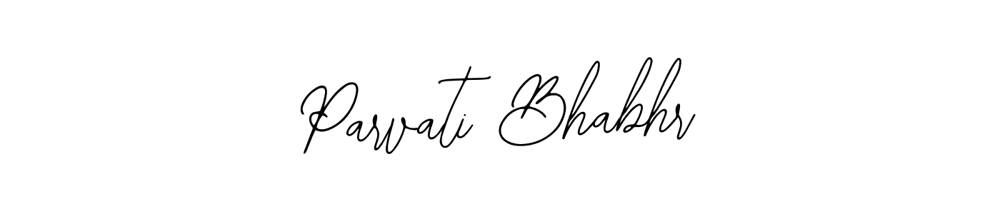 Design your own signature with our free online signature maker. With this signature software, you can create a handwritten (Bearetta-2O07w) signature for name Parvati Bhabhr. Parvati Bhabhr signature style 12 images and pictures png