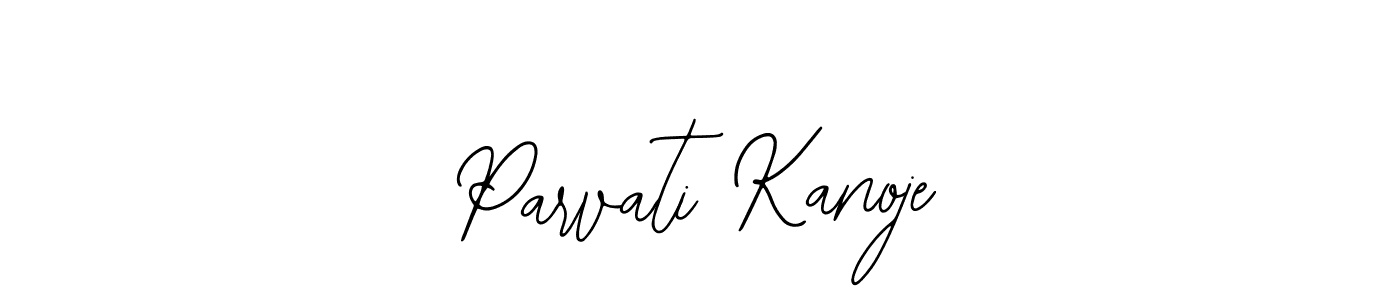 if you are searching for the best signature style for your name Parvati Kanoje. so please give up your signature search. here we have designed multiple signature styles  using Bearetta-2O07w. Parvati Kanoje signature style 12 images and pictures png