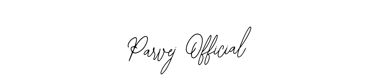 How to Draw Parvej Official signature style? Bearetta-2O07w is a latest design signature styles for name Parvej Official. Parvej Official signature style 12 images and pictures png