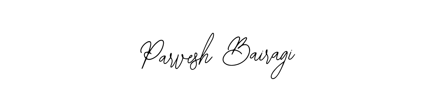 The best way (Bearetta-2O07w) to make a short signature is to pick only two or three words in your name. The name Parvesh Bairagi include a total of six letters. For converting this name. Parvesh Bairagi signature style 12 images and pictures png