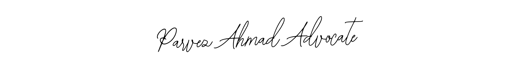 How to make Parvez Ahmad Advocate name signature. Use Bearetta-2O07w style for creating short signs online. This is the latest handwritten sign. Parvez Ahmad Advocate signature style 12 images and pictures png