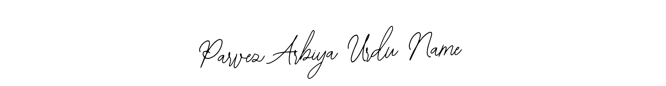 if you are searching for the best signature style for your name Parvez Arbiya Urdu Name. so please give up your signature search. here we have designed multiple signature styles  using Bearetta-2O07w. Parvez Arbiya Urdu Name signature style 12 images and pictures png