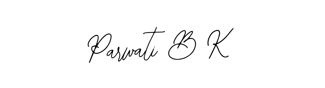 It looks lik you need a new signature style for name Parwati B K. Design unique handwritten (Bearetta-2O07w) signature with our free signature maker in just a few clicks. Parwati B K signature style 12 images and pictures png