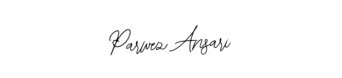 How to make Parwez Ansari name signature. Use Bearetta-2O07w style for creating short signs online. This is the latest handwritten sign. Parwez Ansari signature style 12 images and pictures png