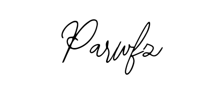 The Bearetta-2O07w typeface gives name Parwfz a refined look. Suitable for certificates, diplomas, and official verification. Parwfz signature style 12 images and pictures png