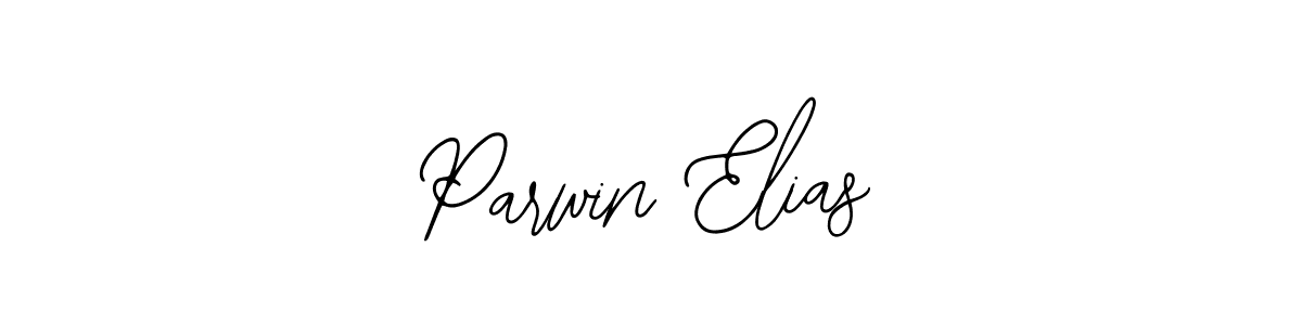 How to make Parwin Elias name signature. Use Bearetta-2O07w style for creating short signs online. This is the latest handwritten sign. Parwin Elias signature style 12 images and pictures png