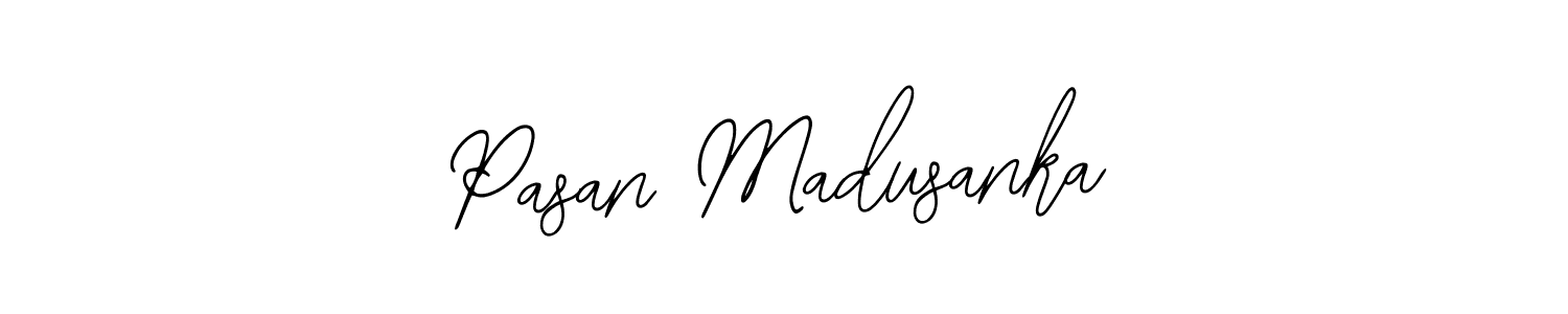 Also we have Pasan Madusanka name is the best signature style. Create professional handwritten signature collection using Bearetta-2O07w autograph style. Pasan Madusanka signature style 12 images and pictures png