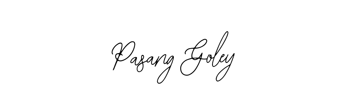 Use a signature maker to create a handwritten signature online. With this signature software, you can design (Bearetta-2O07w) your own signature for name Pasang Goley. Pasang Goley signature style 12 images and pictures png