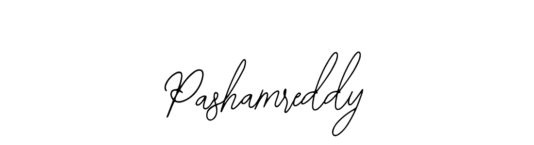 How to make Pashamreddy name signature. Use Bearetta-2O07w style for creating short signs online. This is the latest handwritten sign. Pashamreddy signature style 12 images and pictures png