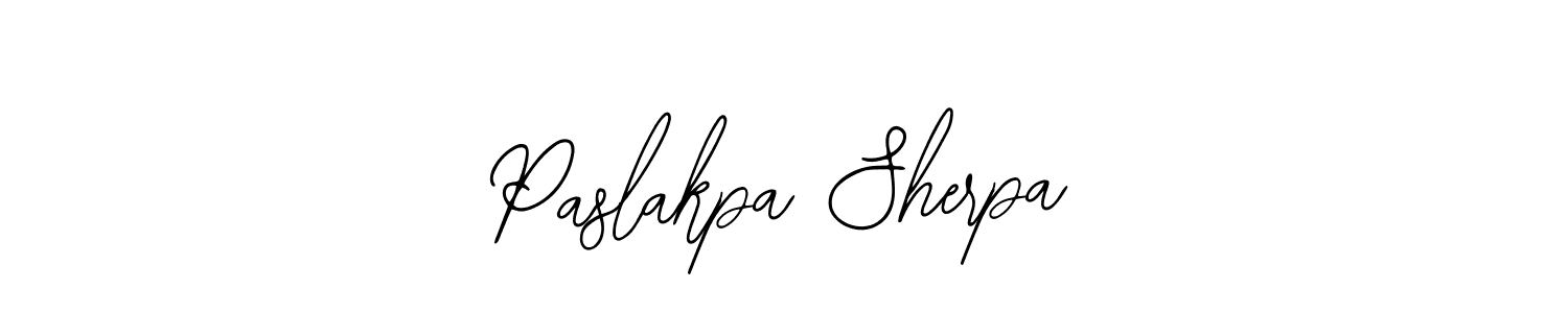 if you are searching for the best signature style for your name Paslakpa Sherpa. so please give up your signature search. here we have designed multiple signature styles  using Bearetta-2O07w. Paslakpa Sherpa signature style 12 images and pictures png