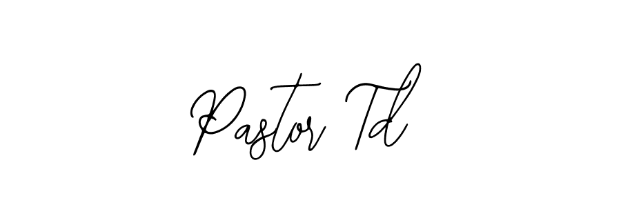 The best way (Bearetta-2O07w) to make a short signature is to pick only two or three words in your name. The name Pastor Td include a total of six letters. For converting this name. Pastor Td signature style 12 images and pictures png