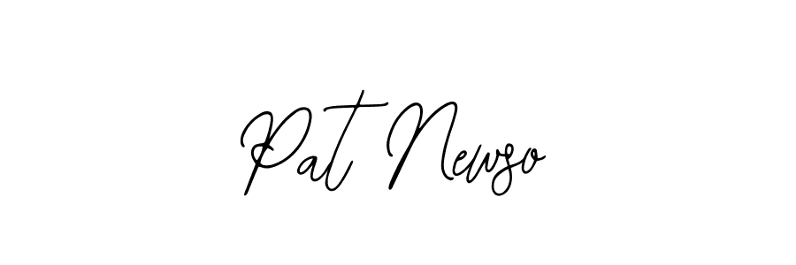 Similarly Bearetta-2O07w is the best handwritten signature design. Signature creator online .You can use it as an online autograph creator for name Pat Newso. Pat Newso signature style 12 images and pictures png