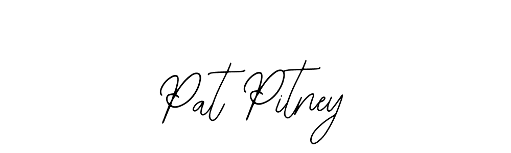 How to make Pat Pitney name signature. Use Bearetta-2O07w style for creating short signs online. This is the latest handwritten sign. Pat Pitney signature style 12 images and pictures png