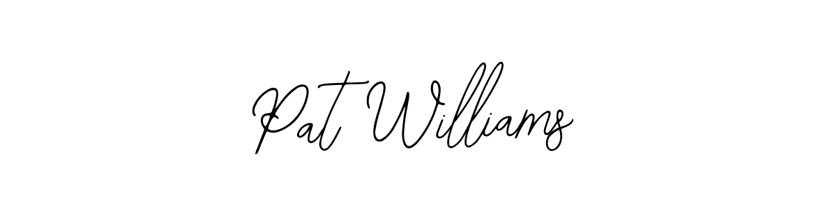 The best way (Bearetta-2O07w) to make a short signature is to pick only two or three words in your name. The name Pat Williams include a total of six letters. For converting this name. Pat Williams signature style 12 images and pictures png