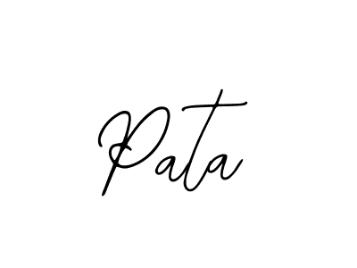 Design your own signature with our free online signature maker. With this signature software, you can create a handwritten (Bearetta-2O07w) signature for name Pata. Pata signature style 12 images and pictures png