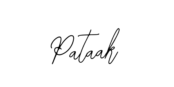 How to make Pataak name signature. Use Bearetta-2O07w style for creating short signs online. This is the latest handwritten sign. Pataak signature style 12 images and pictures png