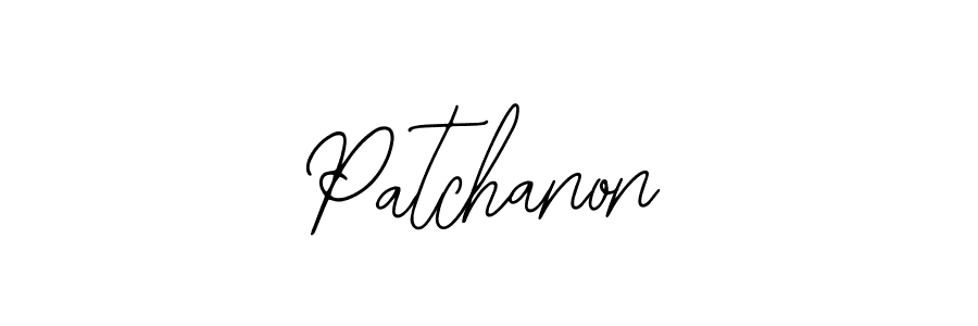 How to make Patchanon name signature. Use Bearetta-2O07w style for creating short signs online. This is the latest handwritten sign. Patchanon signature style 12 images and pictures png