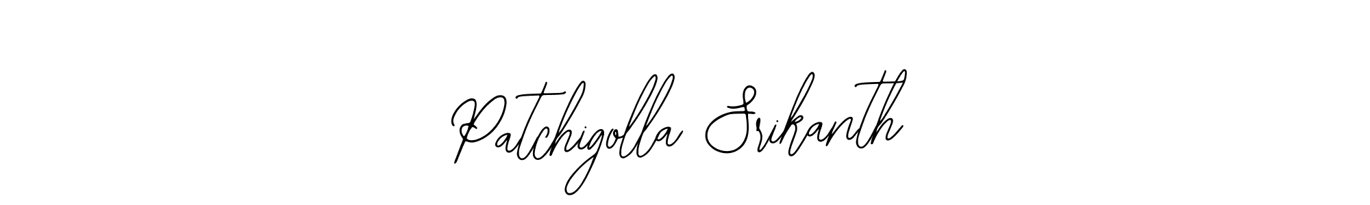 Make a beautiful signature design for name Patchigolla Srikanth. Use this online signature maker to create a handwritten signature for free. Patchigolla Srikanth signature style 12 images and pictures png