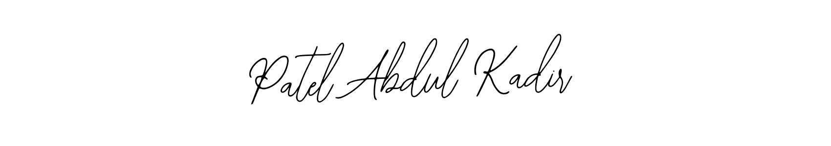 You should practise on your own different ways (Bearetta-2O07w) to write your name (Patel Abdul Kadir) in signature. don't let someone else do it for you. Patel Abdul Kadir signature style 12 images and pictures png