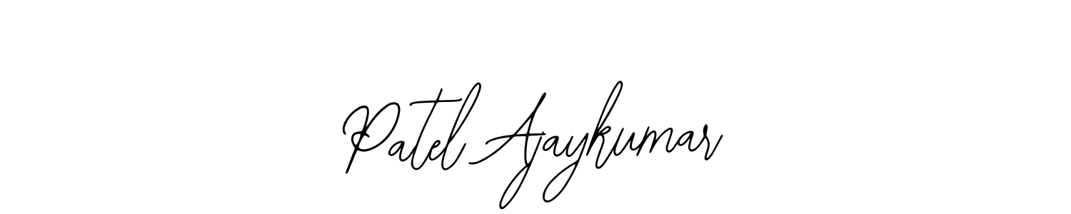 How to make Patel Ajaykumar signature? Bearetta-2O07w is a professional autograph style. Create handwritten signature for Patel Ajaykumar name. Patel Ajaykumar signature style 12 images and pictures png