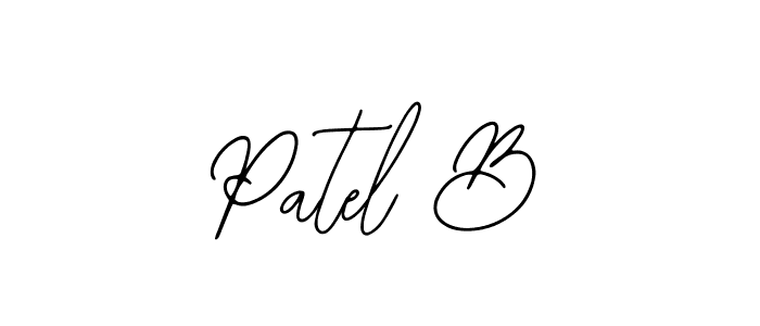 Also You can easily find your signature by using the search form. We will create Patel B name handwritten signature images for you free of cost using Bearetta-2O07w sign style. Patel B signature style 12 images and pictures png