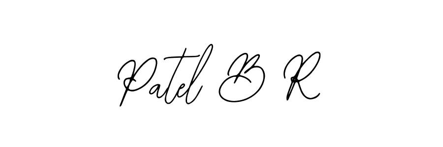 How to make Patel B R name signature. Use Bearetta-2O07w style for creating short signs online. This is the latest handwritten sign. Patel B R signature style 12 images and pictures png