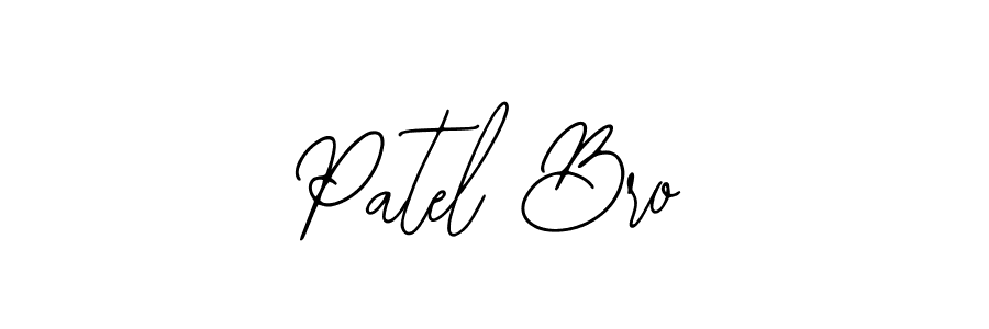 How to make Patel Bro name signature. Use Bearetta-2O07w style for creating short signs online. This is the latest handwritten sign. Patel Bro signature style 12 images and pictures png